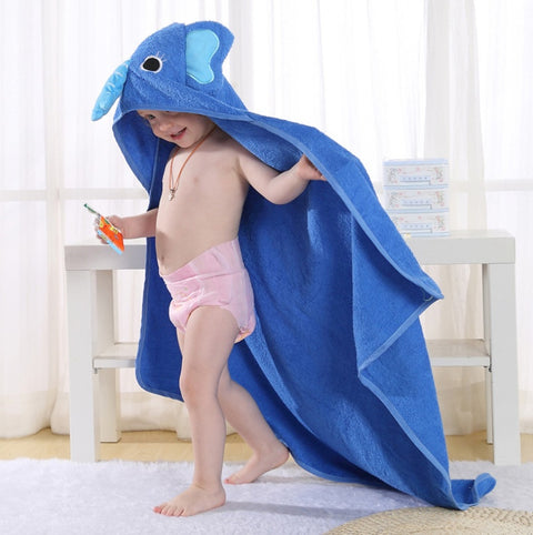 Cotton Hooded Towel with Elephant Ears