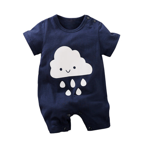 Baumwoll-Strampler-Kollektion mit Tiermuster