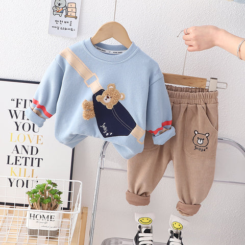 Teddy Bear Sweatshirt and Jogger Pants Set
