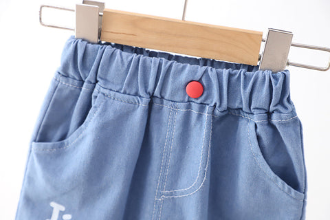 Lovely Bear Print Pullover and Pants Set