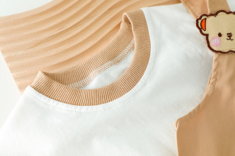 Tee & Suspender Shorts Set