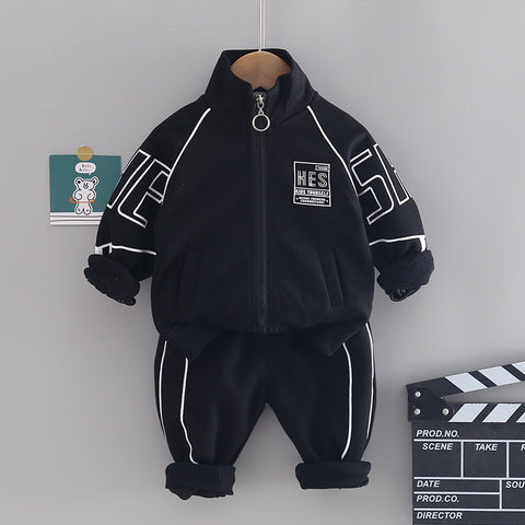Cotton Sporty Jacket and Joggers Set