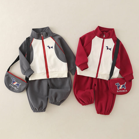 Soft Cotton Baseball Jacket and Pants Set