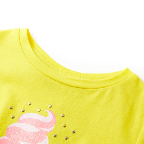 Cotton Ice Cream Tie Hem T-Shirt