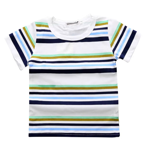 طقم مكون من 4 قطع: تيشيرت بحري وبنطال جينز