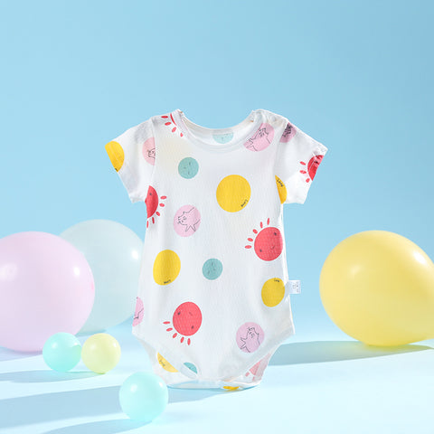 Soft Cotton Bodysuit Fun Pattern