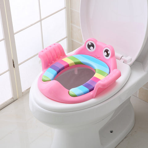 Padded Toilet Training Seat with Frog Handles