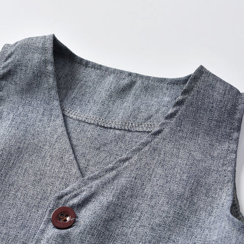 Elegant Soft Cotton Shirt,Vest, Pants and Bow Tie Suit