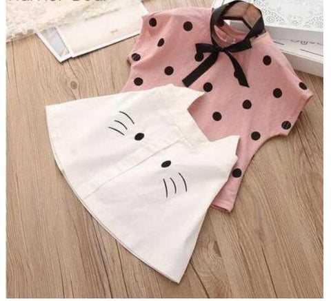 Cotton Sleeveless Blouse and Shorts Set