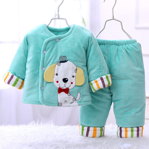 Plush Fleece Lined Jacket and Pants Set