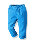 Blue pants on a white background