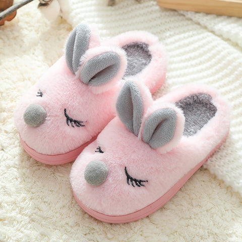 Soft Plush Animal Indoor Slippers