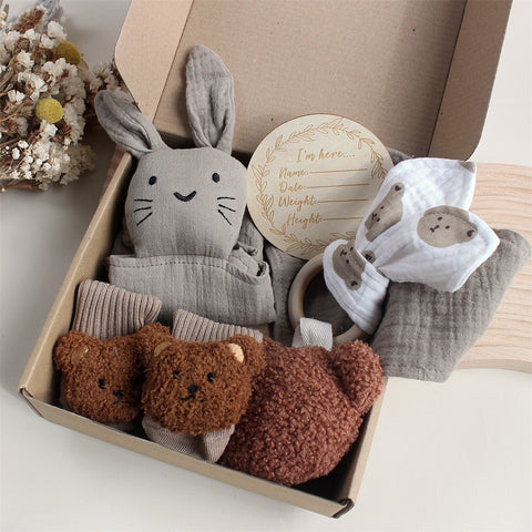 Soft Pure Cotton Animal Friend Gift  Box set
