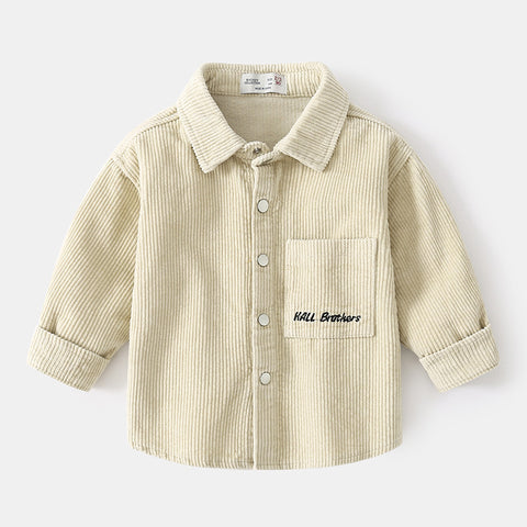 Corduroy Shirt with Elbow Patches