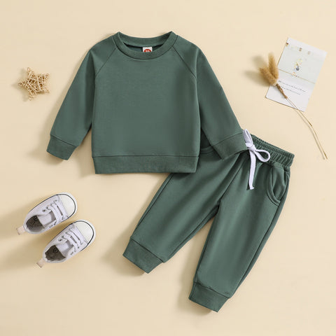 Cotton Sweatshirt and Pants Soft-Touch Set