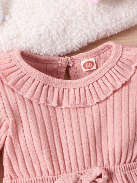 Tutina in cotone traspirante e set di foulard coordinato