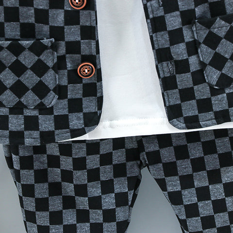 Stylish Blazer, Pants & T-shirt with Bow Tie Suit