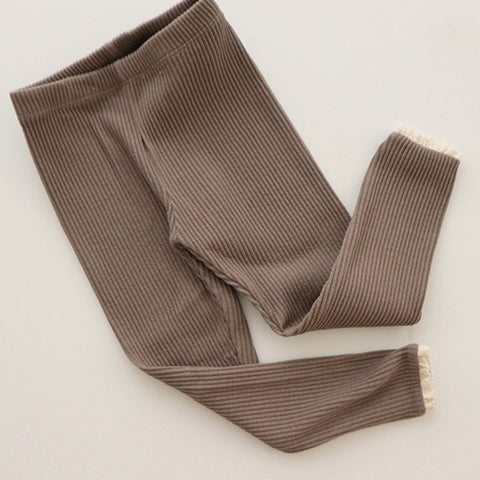 Soft Cotton Ribbed Leggings