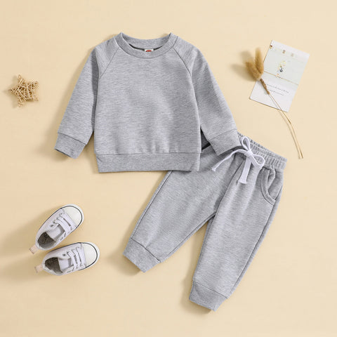 Cotton Sweatshirt and Pants Soft-Touch Set