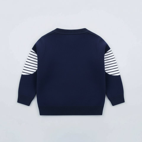 Cárdigan de mezcla de algodón con diseño de dinosaurio divertido