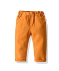 Orange pants on a white background