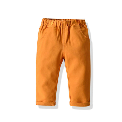 Orange pants on a white background