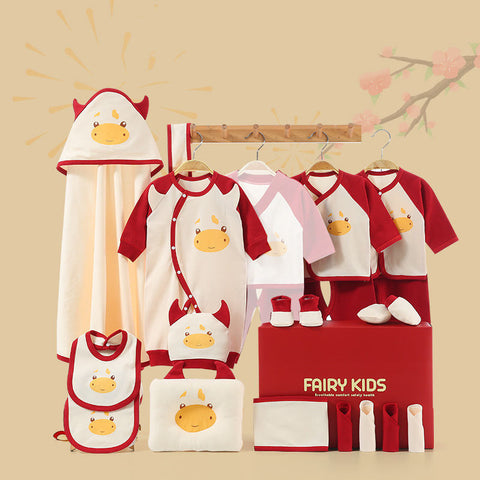 Fairy Kids Cow Motif Cotton Newborn Gift Box