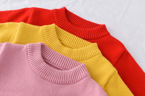 Cozy Knit Bunny Sweater Round Neck