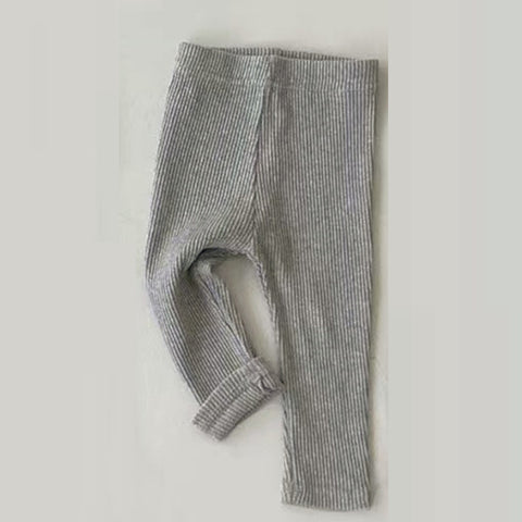 Soft Ribbed Cotton Leggings