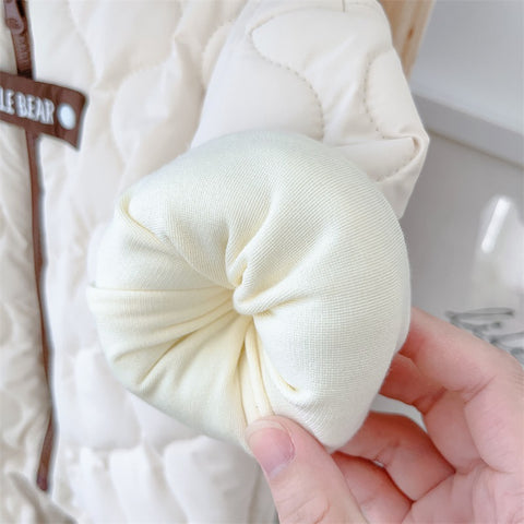 Quilted Hooded Jumpsuit with Bear Ears