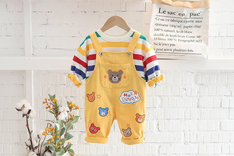 Playful Pullover and Overall Set