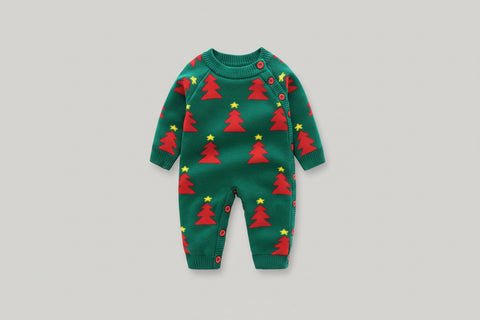Festive Cotton Knit Romper Collection