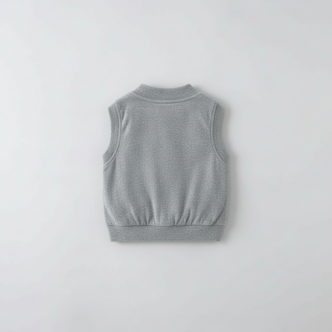 Set aus T-Shirt, Hemd, Weste, Mantel und Hose mit minimalistischen Streifen