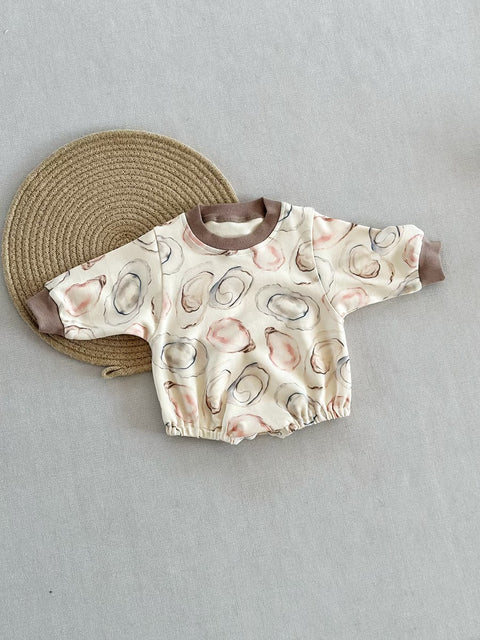 Niedlicher Strampler aus weicher Baumwolle mit Cartoon-Print