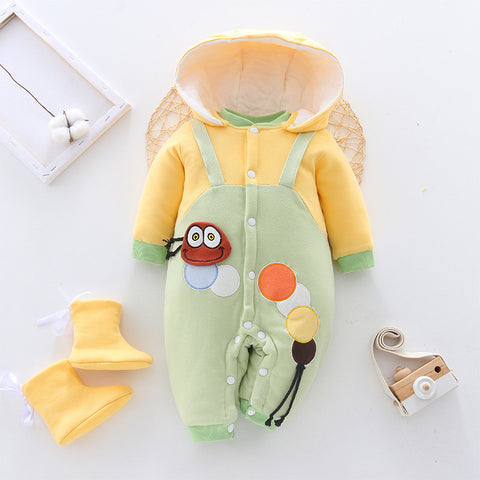 Cute Thicker Cotton Hooded Romper