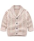 Classic Shawl Collar Cotton Knit Cardigan