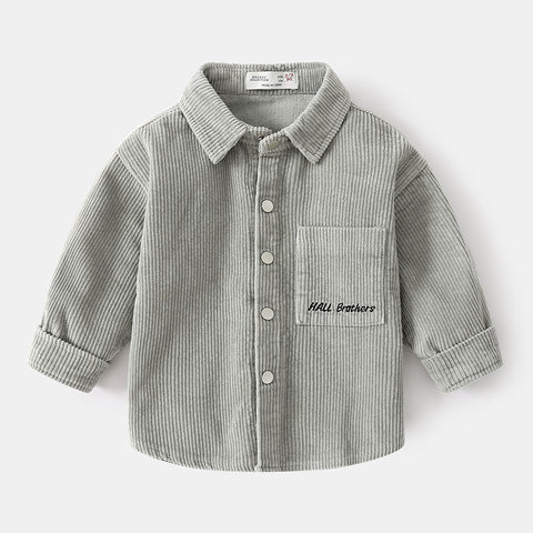 Corduroy Shirt with Elbow Patches