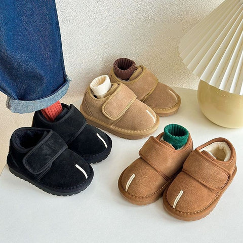 Suede Baby Shoes with Velcro Strap