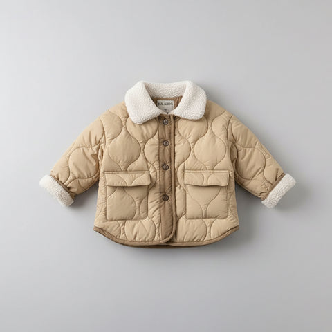 Warm Quilted Sherpa-Lined Jacket