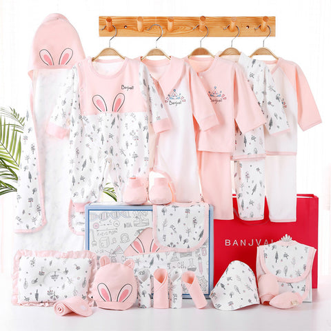 Forest Bunny 24-piece 100% Cotton Newborn Gift Box Set