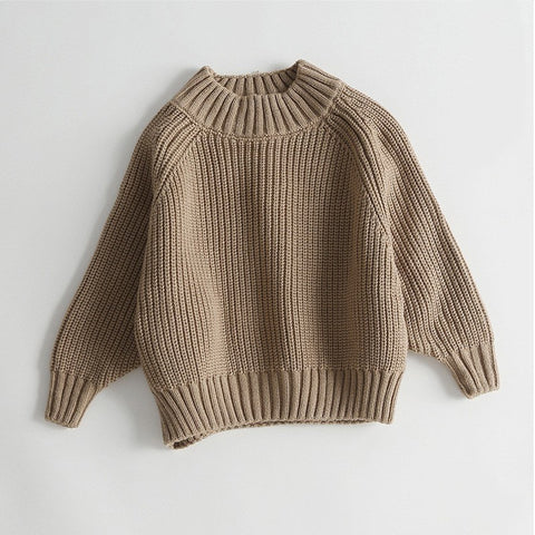 Klassischer Grobstrickpullover