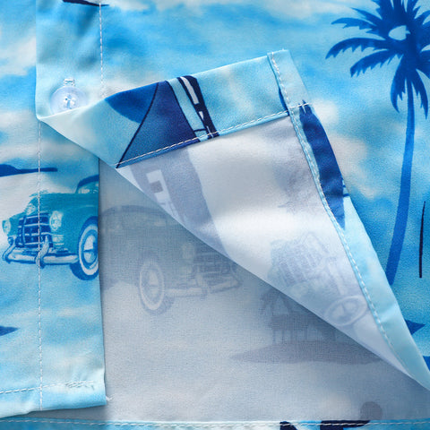 Shirt and Shorts Seaside Print Set