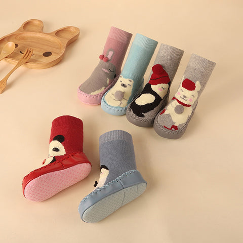 Anti-Slip Indoor Slippers with Cartoon Motif