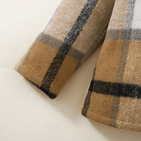 Camicia a maniche lunghe in cotone patchwork