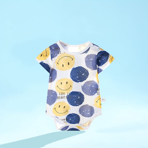 Soft Cotton Bodysuit Fun Pattern