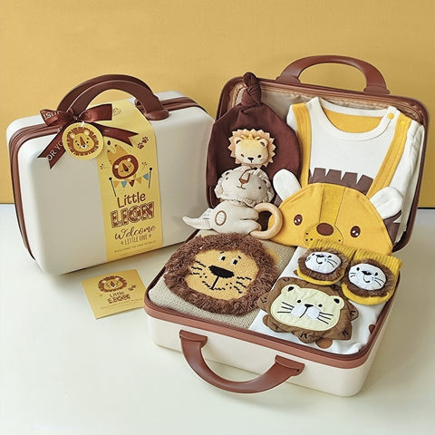 A playful Little Lion Gift Suitcase