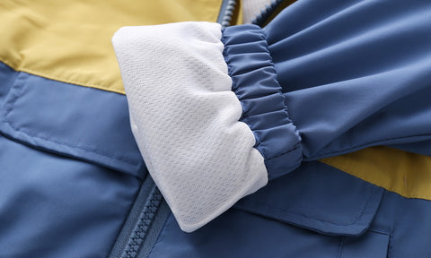 Colorful Hooded Windbreaker Jacket