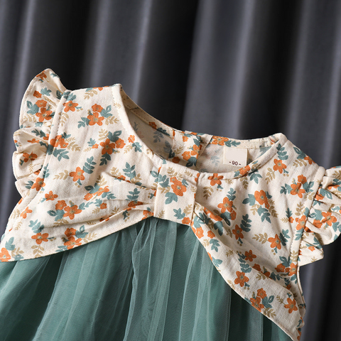 Cute Floral Chiffon Dress