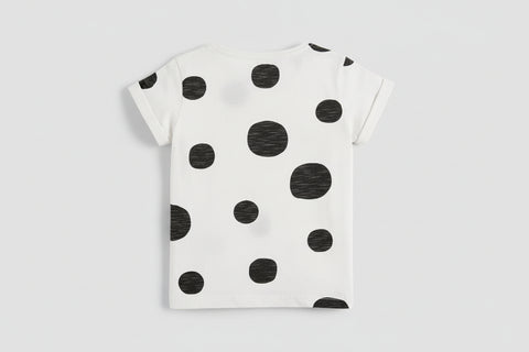 Cotton T-Shirt with Bee Bag Motif