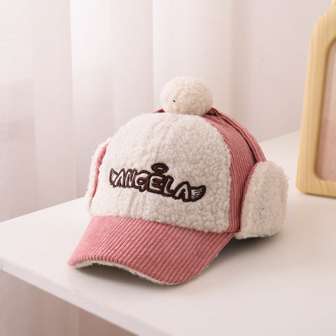 Warm Corduroy and Sherpa Fleece Hat